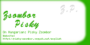 zsombor pisky business card
